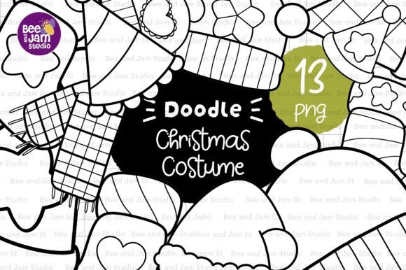 Download KDP Coloring Christmas Costumes Line Art - Costumes Collection