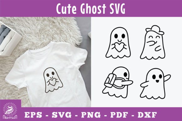 Download Cute Ghost SVG, Ghost Silhouette - Ghost svg Collection