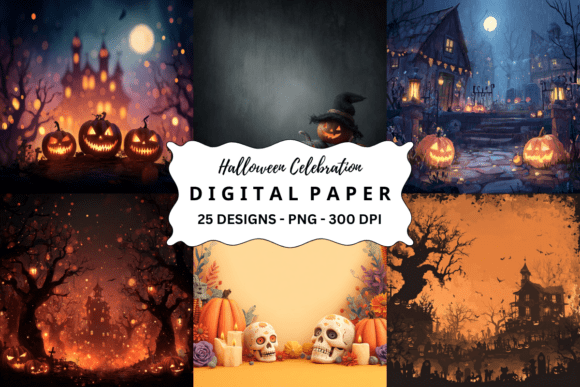 Download Halloween Celebration Junk Journal Pages - Halloween celebration Collection